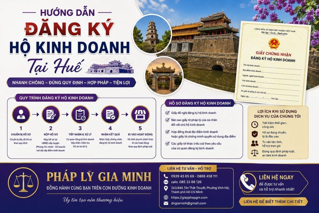Hướng dẫn đăng ký hộ kinh doanh tại Huế