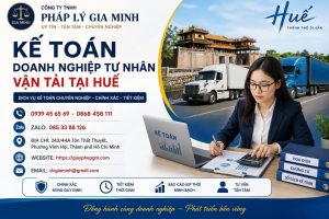 Kế toán doanh nghiệp tư nhân vận tải tại Huế