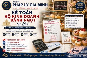 Kế toán hộ kinh doanh bánh ngọt tại Huế