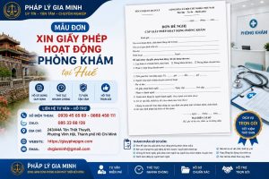 Mẫu đơn xin giấy phép hoạt động phòng khám tại Huế