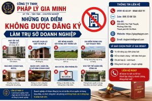 Những địa điểm không được đăng ký làm trụ sở doanh nghiệp
