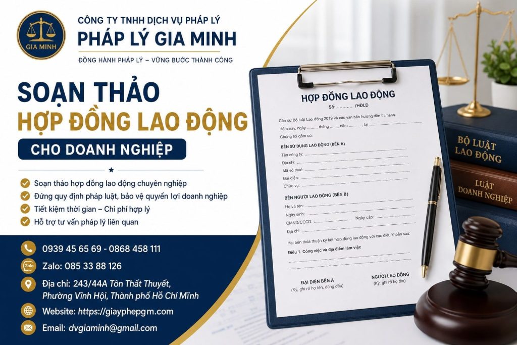 Soạn thảo hợp đồng lao động cho doanh nghiệp