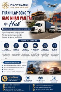 Thành lập công ty giao nhận vận tải tại Huế