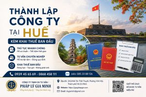 Thành lập công ty tại Huế kèm khai thuế ban đầu
