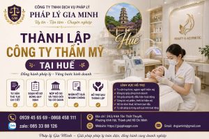 Thành lập công ty thẩm mỹ tại Huế