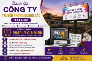 Thành lập công ty truyền thông quảng cáo tại Huế