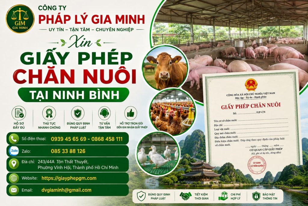 Xin giấy phép chăn nuôi tại Ninh Bình
