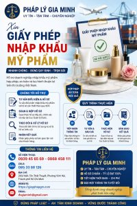 Xin giấy phép nhập khẩu mỹ phẩm