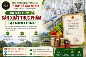 Xin giấy phép sản xuất thực phẩm tại Ninh Bình