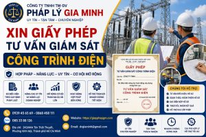 Xin giấy phép tư vấn giám sát công trình điện