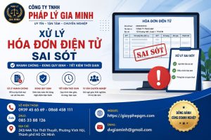 Xử lý hóa đơn điện tử sai sót