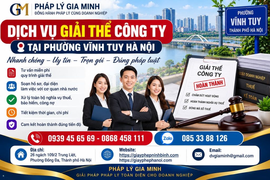 Dịch vụ giải thể công ty tại phường Vĩnh Tuy Hà Nội 1 Dịch vụ giải thể công ty tại phường Vĩnh Tuy Hà Nội