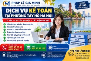 Dịch vụ kế toán tại phường Tây Hồ Hà Nội