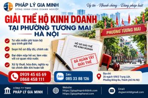 Giải thể hộ kinh doanh tại phường Tương Mai Hà Nội